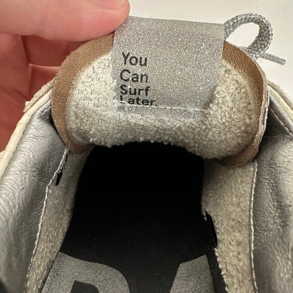 P448 Thea Python Roccia White Leather Platform Sneakers 38 - Picture 7 of 12